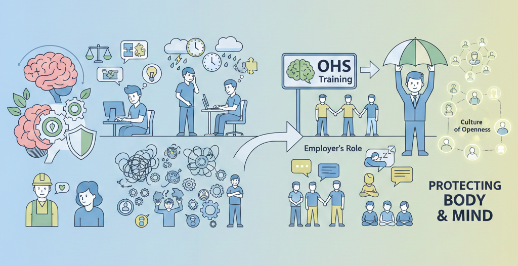 Mental Health and Workplace Safety illustration